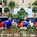 Funérailles émouvantes des trois agents de la PNH tués à Metivier, Pétion-Ville